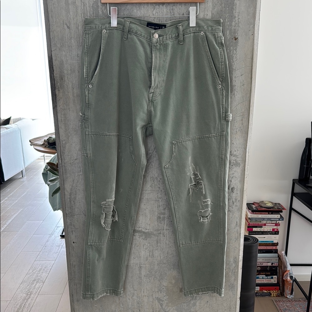 Abercrombie & Fitch Olive Cargo Pants